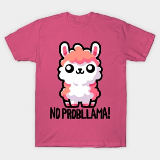 No Probllama! Cute Llama Pun T-Shirt